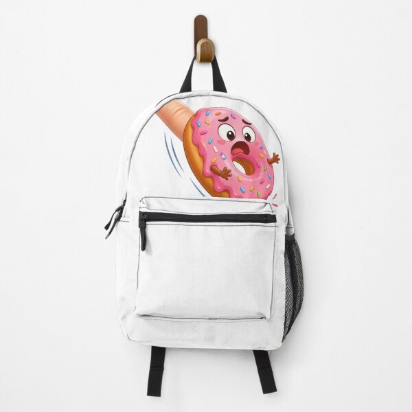 Item preview, Funny Scared Donut Getting Flicked Cartoon designed and sold by jgvisualarts.
