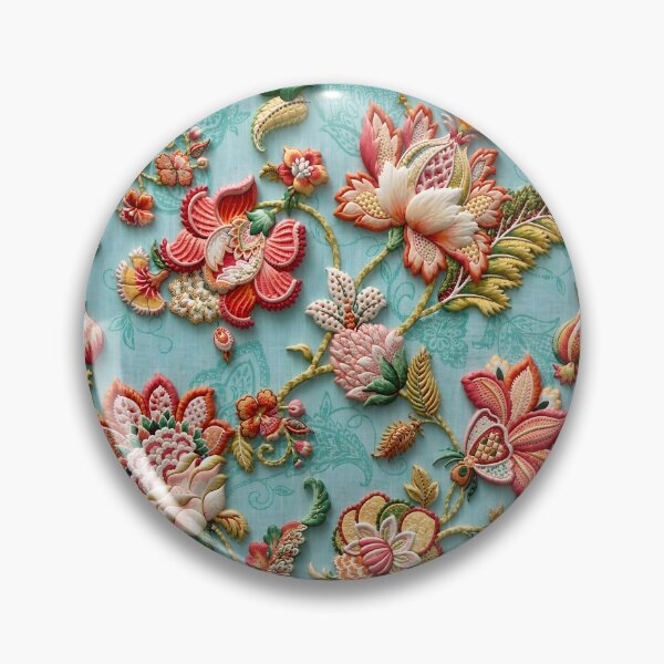 Item preview, Jacobean Crewel Embroidery Pattern designed and sold by Vicky Brago-Mitchell®.