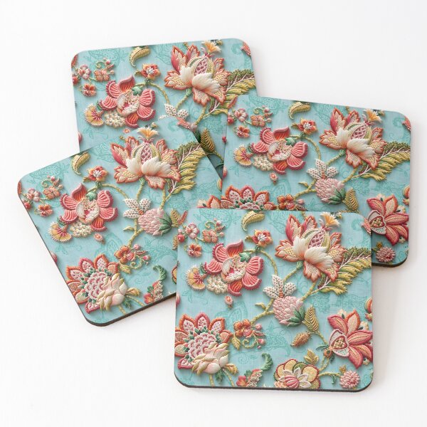 Item preview, Jacobean Crewel Embroidery Pattern designed and sold by Vicky Brago-Mitchell®.