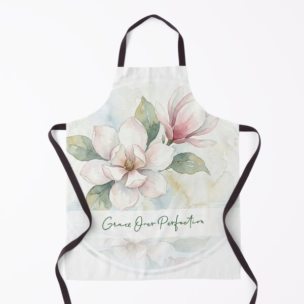 Item preview, Grace Over Perfection Magnolia Watercolor Spiritual Art designed and sold by Osmose-Studio.