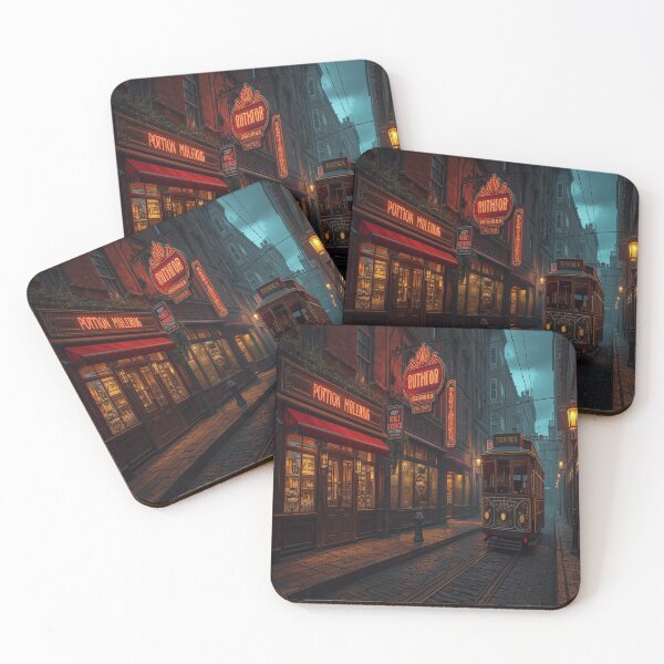 Item preview, Vintage Magic Cityscape Art: Ethereal & Noir Fantasy designed and sold by M&M Lifestyle Hub.