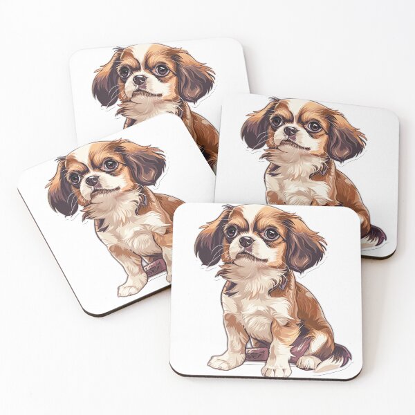 Item preview, Cute Cavalier Puppy | Puppy Portrait | Dog Mom Gift 0002 designed and sold by TheTodayTribe.