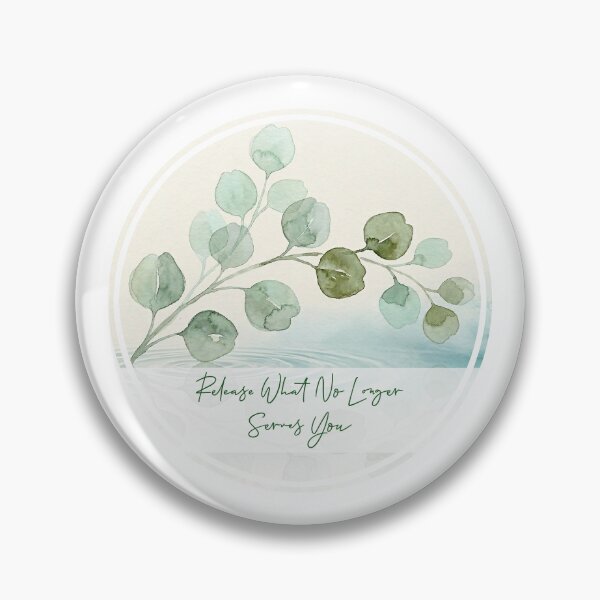 Item preview, Release What No Longer Serves You Eucalyptus Watercolor Art designed and sold by Osmose-Studio.
