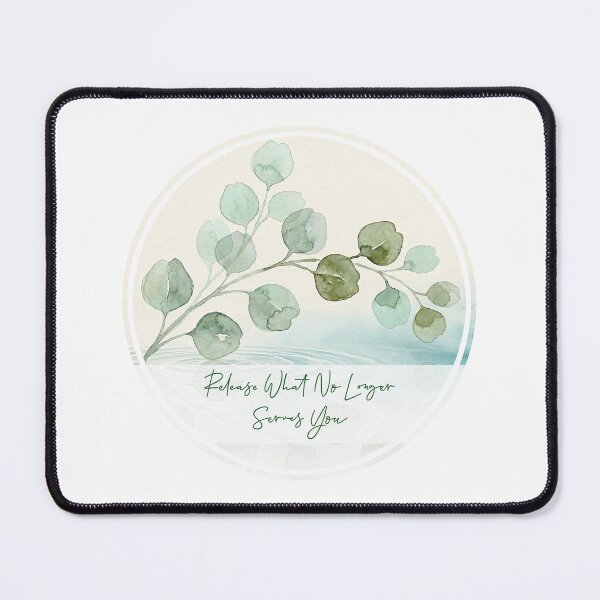 Item preview, Release What No Longer Serves You Eucalyptus Watercolor Art designed and sold by Osmose-Studio ⭐⭐⭐⭐⭐.