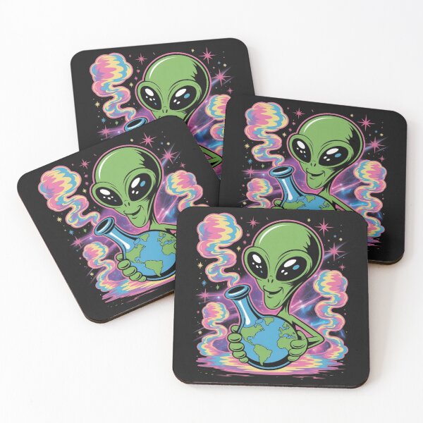 Item preview, Smoking Alien UFO designed and sold by ALL ART .