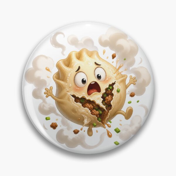 Item preview, Shocked Exploding Meat Pie Cartoon Character designed and sold by jgvisualarts.