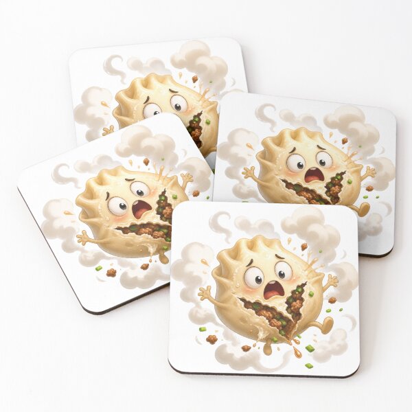 Item preview, Shocked Exploding Meat Pie Cartoon Character designed and sold by jgvisualarts.