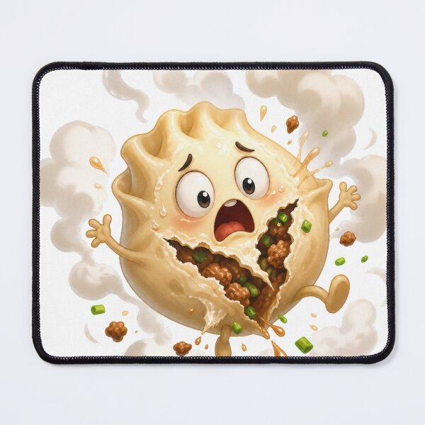 Item preview, Shocked Exploding Meat Pie Cartoon Character designed and sold by jgvisualarts.