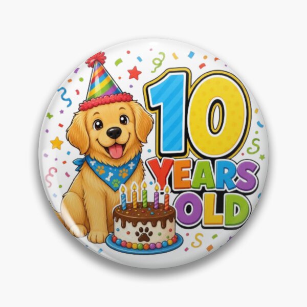 Item preview, Cute 10 Years Old golden retriever Dog Lover  designed and sold by Petsthetic.