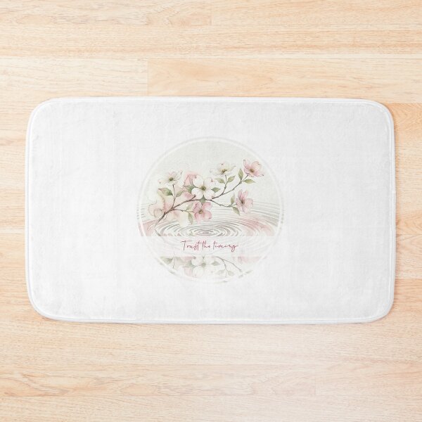 Item preview, Trust The Timing Dogwood Flower Watercolor Spiritual Art designed and sold by Osmose-Studio.