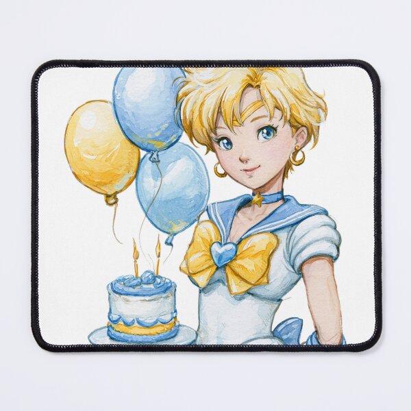 Item preview, Sailor Uranus birthday cake party card designed and sold by spiritedmuse.
