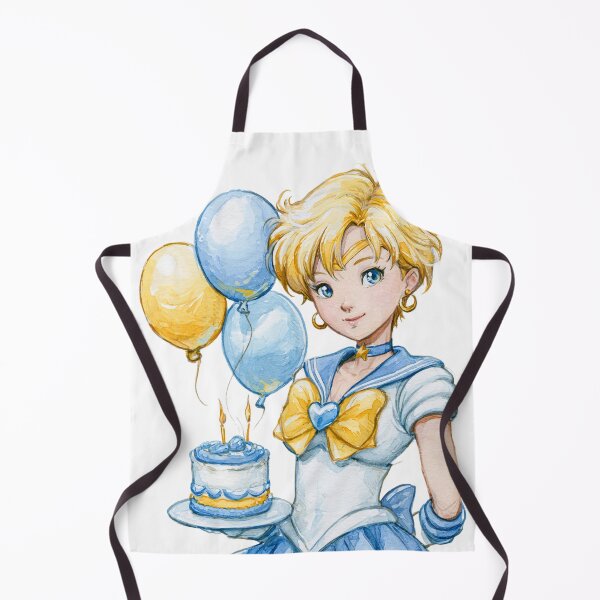 Item preview, Sailor Uranus birthday cake party card designed and sold by spiritedmuse.