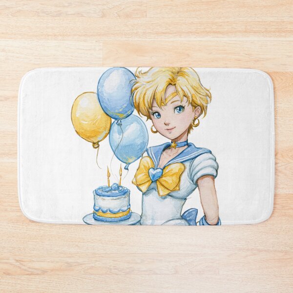 Item preview, Sailor Uranus birthday cake party card designed and sold by spiritedmuse.