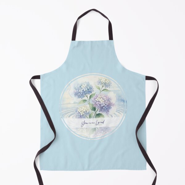 Item preview, You Are Loved Hydrangea Watercolor Spiritual Art designed and sold by Osmose-Studio.