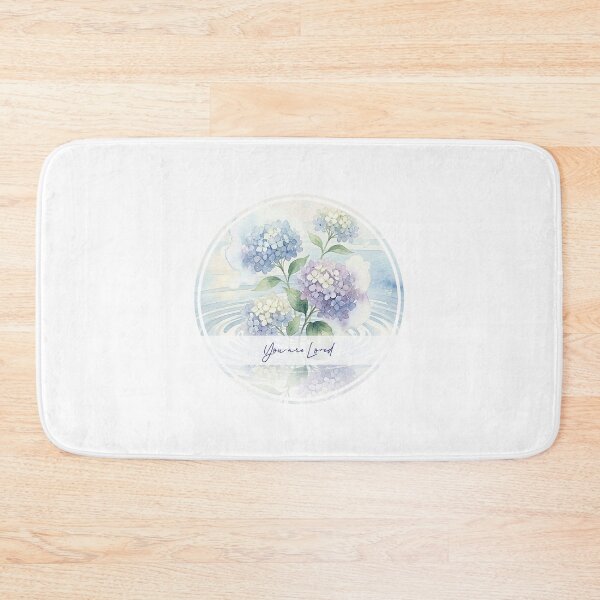 Item preview, You Are Loved Hydrangea Watercolor Spiritual Art designed and sold by Osmose-Studio.