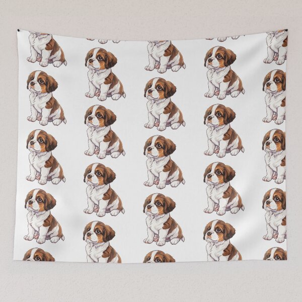 Item preview, Cute Cavalier Puppy | Puppy Portrait | Dog Mom Gift 0003 designed and sold by TheTodayTribe.