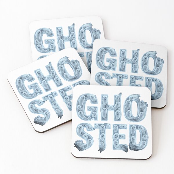 Item preview, Ghosted Translucent Ghost Typography Funny Dating Gen Z Modern Romance designed and sold by afarkar.