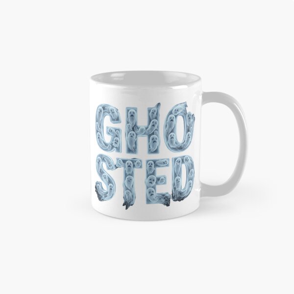 Item preview, Ghosted Translucent Ghost Typography Funny Dating Gen Z Modern Romance designed and sold by afarkar.