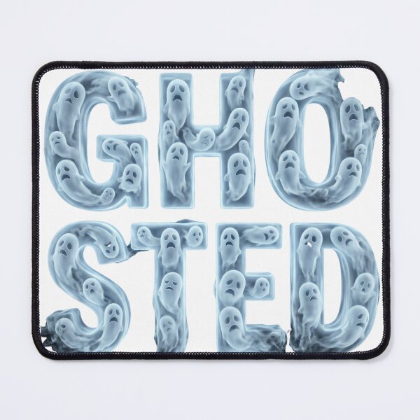 Item preview, Ghosted Translucent Ghost Typography Funny Dating Gen Z Modern Romance designed and sold by afarkar.
