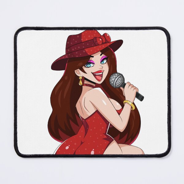 Item preview, Redhead Singer Pinup designed and sold by easyskweezyshop.