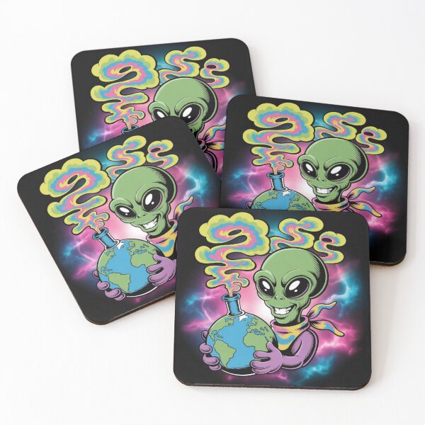 Item preview, Smoking Alien UFO designed and sold by ALL ART .