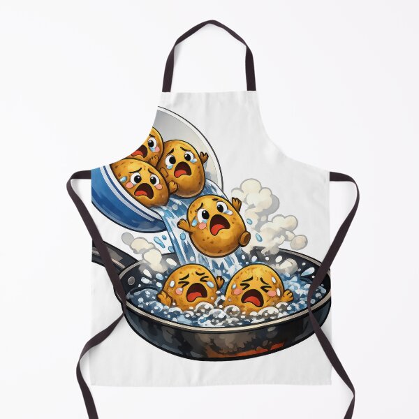 Item preview, Screaming Emoji Dumplings Boiling in Frying Pan designed and sold by jgvisualarts.