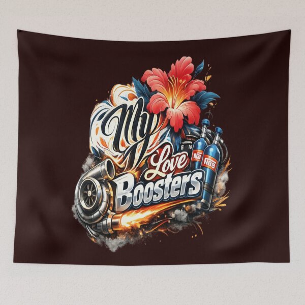 Item preview, My Love Boosters – Turbo Nitro Racing JDM Floral Graphic designed and sold by CatLovers Studio.