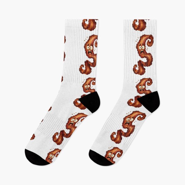 Item preview, Funny Scared Bacon Letter S Cartoon designed and sold by jgvisualarts.