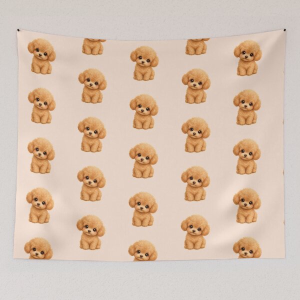 Item preview, Cute fluffy dog illustration designed and sold by Design by Sara.