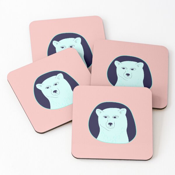 Item preview, Portrait of a friendly polar bear illustration designed and sold by Avonduren.