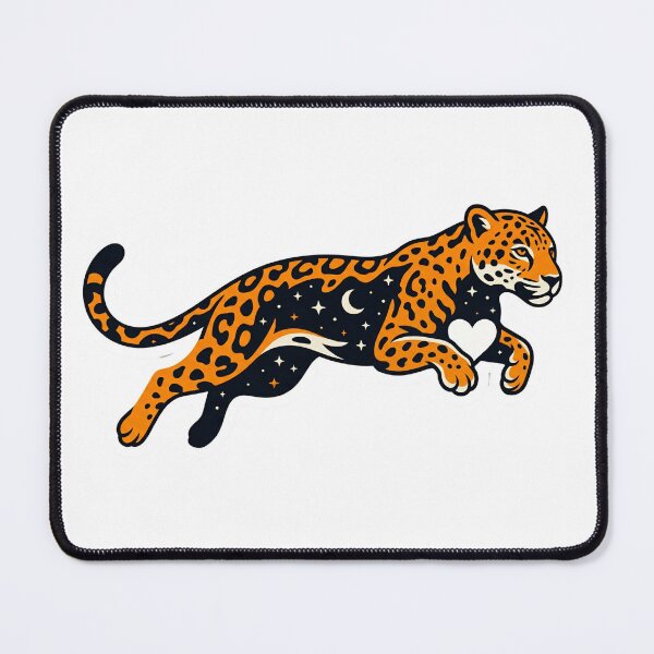 Item preview, ​Cosmic Jaguar Heart: Celestial Starry Love Art designed and sold by NadinGerasi.