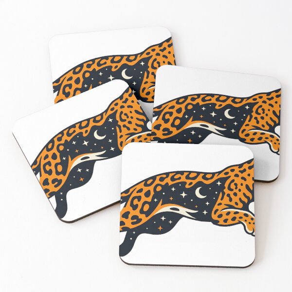 Item preview, ​Cosmic Jaguar Heart: Celestial Starry Love Art designed and sold by NadinGerasi.