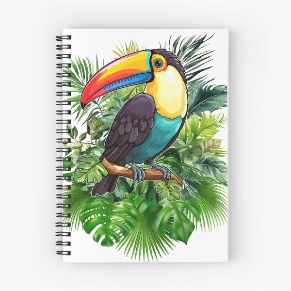 Item preview, Colorful Toucan Tropical Jungle Bird Graphic T-Shirt Design designed and sold by QuirkyCloud Designs.