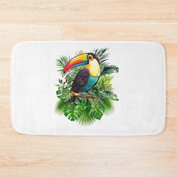 Item preview, Colorful Toucan Tropical Jungle Bird Graphic T-Shirt Design designed and sold by QuirkyCloud Designs.