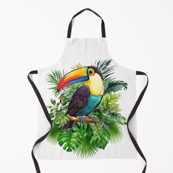 Item preview, Colorful Toucan Tropical Jungle Bird Graphic T-Shirt Design designed and sold by QuirkyCloud Designs.