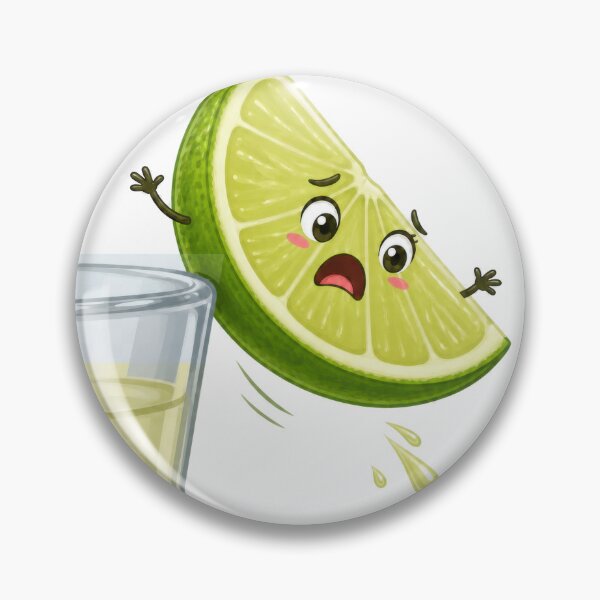 Item preview, Funny Scared Lime Slice Falling Into a Glass designed and sold by jgvisualarts.