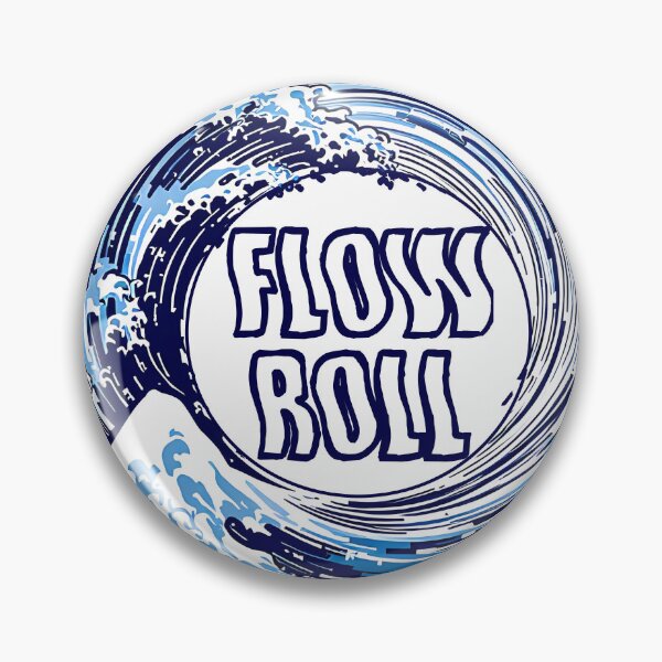 Item preview, Flow Roll Great Wave off Kanagawa Japanese BJJ Art designed and sold by RariTeesShop.