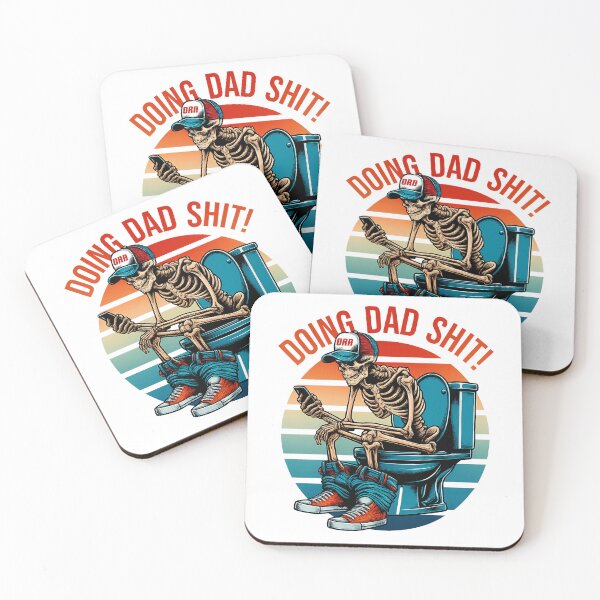 Item preview, Doing Dad Shit Skeleton Retro Funny Father’s Day Design designed and sold by UrbanKangaroo.