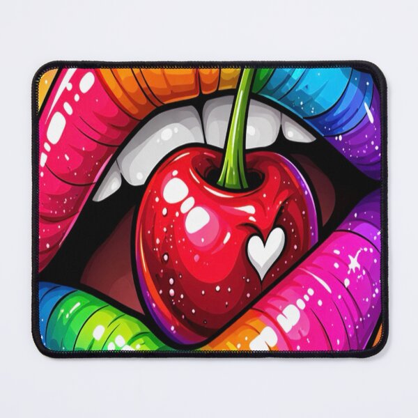 Item preview, Rainbow lips and cherries pop designed and sold by Miranda designs ink.