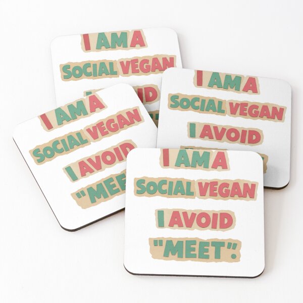 Item preview, Funny Social Vegan Vegetarian Quote Shirt Design designed and sold by QuirkyCloud Designs.