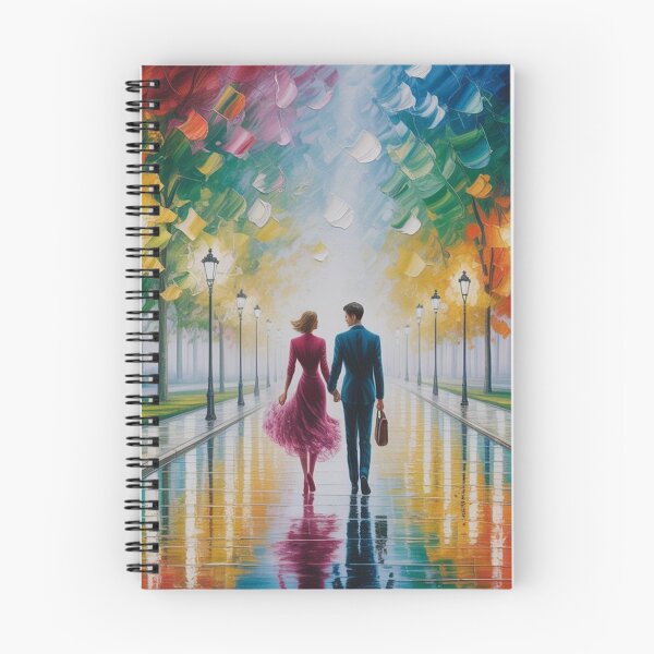 Item preview, Romantic Evening Park Walk - Reflective Pavement & Vintage Street Lamps designed and sold by M&M Lifestyle Hub.