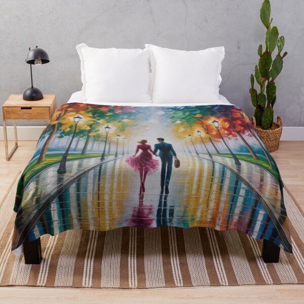 Item preview, Romantic Evening Park Walk - Reflective Pavement & Vintage Street Lamps designed and sold by M&M Lifestyle Hub.