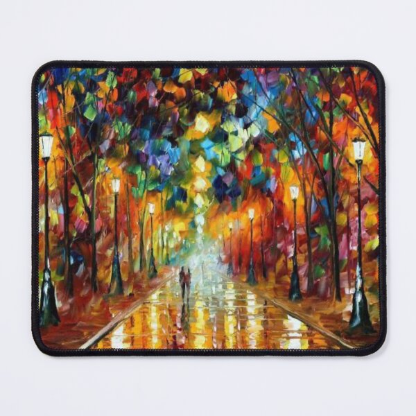 Item preview, Romantic Evening Park Walk - Reflective Pavement & Vintage Street Lamps designed and sold by M&M Lifestyle Hub.