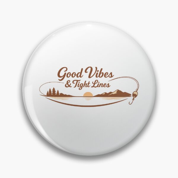 Item preview, Good Vibes and Tight Lines Fishing Shirt | Positive Angler Tee designed and sold by ZorviqueStudio.