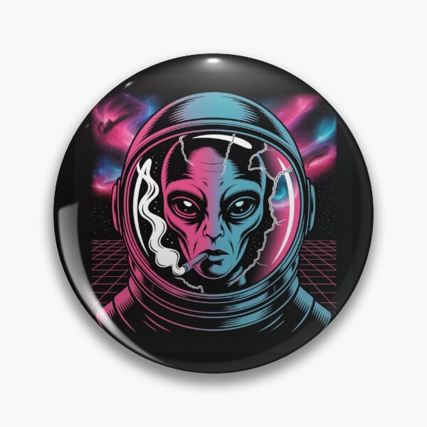 Item preview, Smoking Alien UFO designed and sold by ALL ART .