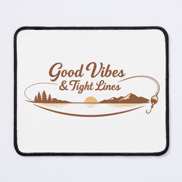 Item preview, Good Vibes and Tight Lines Fishing Shirt | Positive Angler Tee designed and sold by ZorviqueStudio.