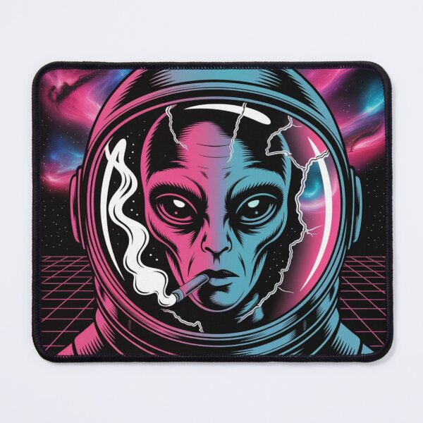 Item preview, Smoking Alien UFO designed and sold by ALL ART .