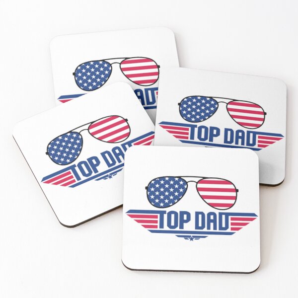 Item preview, Top Dad Aviator Sunglasses USA Father’s Day Gift Design designed and sold by UrbanKangaroo.