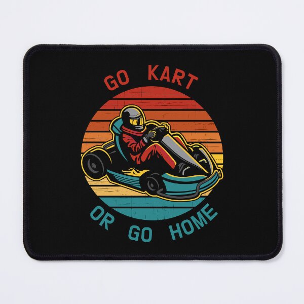 Item preview, Go karting / go kart or go home / kart driver on retro sunset pattern designed and sold by portrait4you.