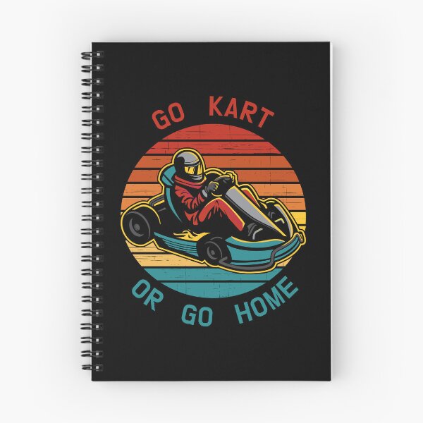 Item preview, Go karting / go kart or go home / kart driver on retro sunset pattern designed and sold by portrait4you.